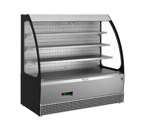 ВИТРИНА КОНДИТЕРСКАЯ KAYMAN KВК-1305МГ ОТКРЫТАЯ ПРИСТЕННАЯ ЛЮКС ЧЕРНЫЙ