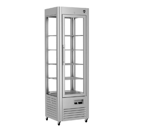 ШКАФ-ВИТРИНА КОНДИТЕРСКИЙ KAYMAN КШВ-400М ЛЮКС НЕРЖАВЕЙКА