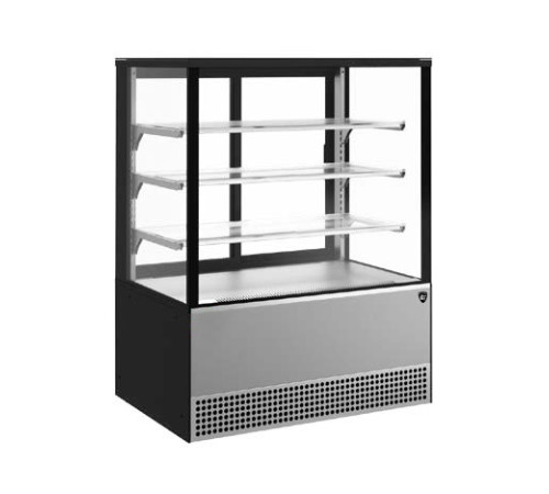 ВИТРИНА КОНДИТЕРСКАЯ KAYMAN KВК-950М ЛЮКС КВАДРО СЕРЫЙ МАТОВЫЙ