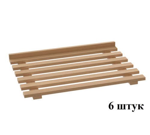 КОМПЛЕКТ ДЕРЕВЯННЫХ ПОЛОК К ШЗХ-С- 800.600-02-Р (НАТУР. БУК)
