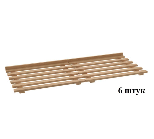 КОМПЛЕКТ ДЕРЕВЯННЫХ ПОЛОК К ШЗХ-С-1500.600-02-К (НАТУР. БУК)