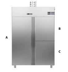 ШКАФ КОМБИНИРОВАННЫЙ 1400 ЛИТРОВ APACH CHEF LINE LCK140N3D3