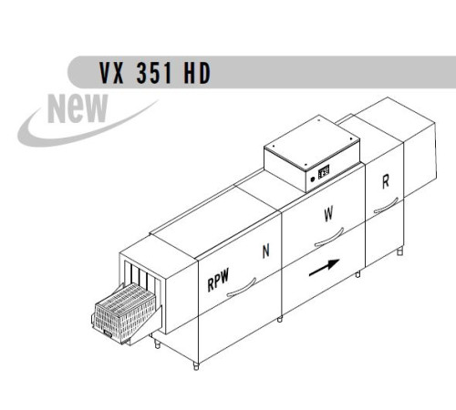 МАШИНА Д/МОЙКИ ЯЩИКОВ DIHR VX 351 DX+DDE+XP+DR99/2 ЧАСТИ