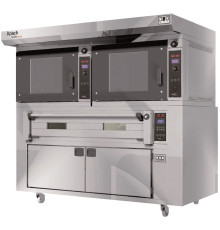 ПЕЧЬ КОНВЕКЦИОННАЯ БЕЗ КОЗЫРЬКА С ПОДОМ С РАССТОЙКОЙ APACH BAKERY LINE 2K5P60P DP+E4L18PA DPBI-T