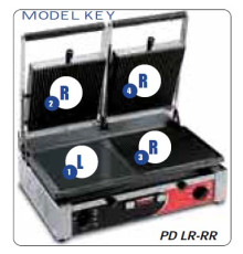 ГРИЛЬ КОНТАКТНЫЙ SIRMAN PD LR-RR TIMER