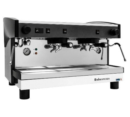 КОФЕМАШИНА ПОЛУАВТОМАТ ROBUSTEZZA ST2M/ ЧЕРНАЯ+ВЫСОКАЯ ГРУППА МУЛЬТИФАЗНАЯ