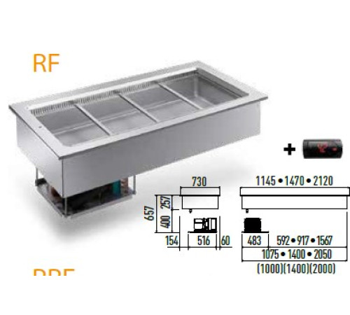 ПРИЛАВОК ХОЛОД. ENOFRIGO RF BASE 1000 ВСТРАИВАЕМЫЙ