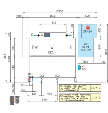 МАШИНА ПОСУДОМОЕЧНАЯ DIHR RX 164 E SX+DR24+DDE+XP+SAN