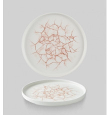 Тарелка мелкая 26см, h2см с прямым бортом, Chefs Plate, цвет Kintsugi Coral, KTAMWP261