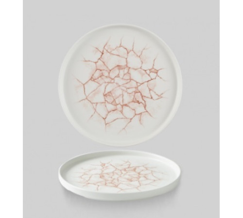 Тарелка мелкая 26см, h2см с прямым бортом, Chefs Plate, цвет Kintsugi Coral, KTAMWP261