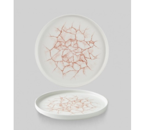 Тарелка мелкая 21см, h2см с прямым бортом, Chefs Plate, цвет Kintsugi Coral, KTAMWP211