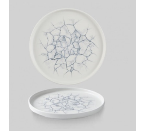 Тарелка мелкая 26см, h2см с прямым бортом, Chefs Plate, цвет Kintsugi Pearl Grey, KTPGWP261