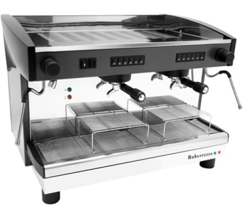 КОФЕМАШИНА АВТОМАТ ROBUSTEZZA ST2E/ ЧЕРНАЯ+ВЫСОКАЯ ГРУППА 185ММ+ЭКОНОМАЙЗЕР МУЛЬТИФАЗНАЯ