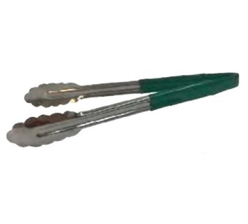 Щипцы универсальные 31,5 см, нерж.сталь, ручка с виниловым покрытием (цвет зеленый) 3712GEU
