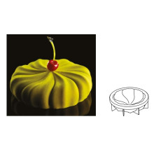 Форма для мороженого/суфле 3D Твистер d180мм h50мм (объем 1л), силикон KE030S