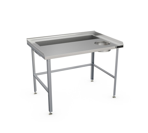 СТОЛ ДЛЯ РАЗДЕЛКИ ОВОЩЕЙ ПРИСТЕННЫЙ KAYMAN СП-656/1208-1-А