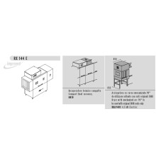 МАШИНА ПОСУДОМОЕЧНАЯ DIHR RX 144 E SX+DRIVE+DDE+HR10+DRA94MC/ДЕЛЕНИЕ 3 ЧАСТИ