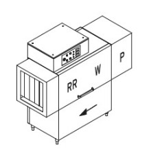 МАШИНА ПОСУДОМОЕЧНАЯ DIHR RX 144 SX+HR10+DR69