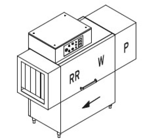 МАШИНА ПОСУДОМОЕЧНАЯ DIHR RX 144 SX+HR10+DR69