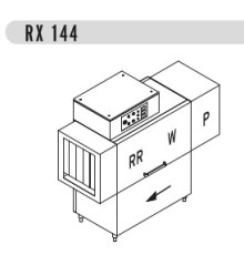 МАШИНА ПОСУДОМОЕЧНАЯ DIHR RX 144 SX+XP+DR69