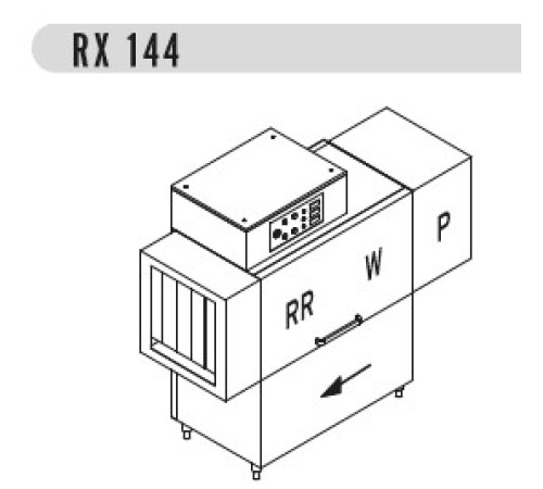 МАШИНА ПОСУДОМОЕЧНАЯ DIHR RX 144 SX+XP+DR69