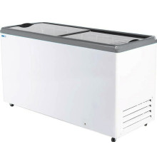 ЛАРЬ МОРОЗИЛЬНЫЙ С ПРЯМЫМ СТЕКЛОМ ITALFROST ЛВН 300 П (СF 300 F) R290 4 КОРЗИНЫ СЕРЫЙ