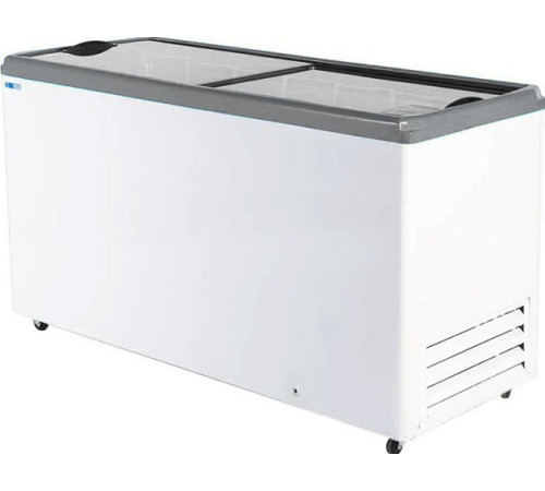 ЛАРЬ МОРОЗИЛЬНЫЙ С ПРЯМЫМ СТЕКЛОМ ITALFROST ЛВН 300 П (СF 300 F) R290 4 КОРЗИНЫ СЕРЫЙ