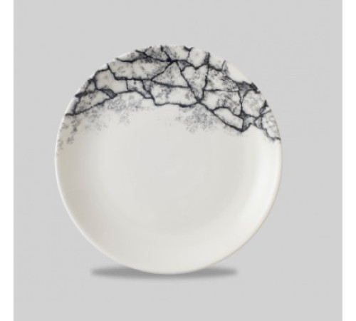 Тарелка мелкая 28,8см, без борта, цвет Kintsugi Quartz Black KAQBEV111