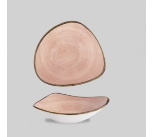 Салатник треугольный 0,60л d23,5см, без борта, Stonecast, цвет Terracotta SRTETRB91