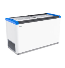 ЛАРЬ МОРОЗИЛЬНЫЙ GELLAR FG 500 С ПРЯМОЕ СТЕКЛО СИНИЙ (ПРОПАН)