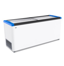 ЛАРЬ МОРОЗИЛЬНЫЙ GELLAR FG 700 С ПРЯМОЕ СТЕКЛО СИНИЙ (ПРОПАН)