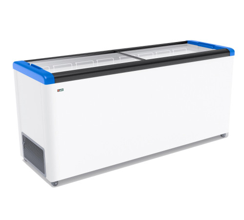 ЛАРЬ МОРОЗИЛЬНЫЙ GELLAR FG 700 С ПРЯМОЕ СТЕКЛО СИНИЙ (ПРОПАН)