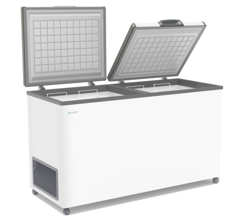 ЛАРЬ МОРОЗИЛЬНЫЙ FROSTOR F 500 SD БЕЛЫЙ (СЕРАЯ РАМКА) STANDART DOUBLE (ПРОПАН)