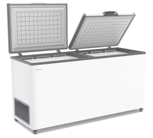 ЛАРЬ МОРОЗИЛЬНЫЙ FROSTOR F 600 SD БЕЛЫЙ (СЕРАЯ РАМКА) STANDART DOUBLE (ПРОПАН)