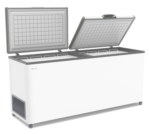 ЛАРЬ МОРОЗИЛЬНЫЙ FROSTOR F 700 SD БЕЛЫЙ (СЕРАЯ РАМКА) STANDART DOUBLE (ПРОПАН)