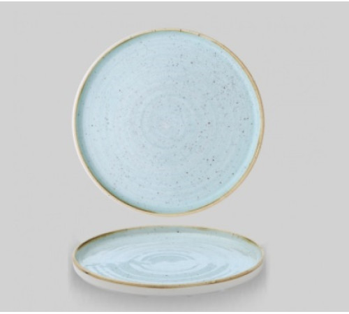 Тарелка мелкая d21см h2см с прямым бортом, Chefs Plate, Stonecast Duck Egg Blue SDESWP211