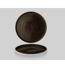 Тарелка мелкая d21см h2см с прямым бортом, Chefs Plate, Stonecast Patina Iron Black PAIBWP211
