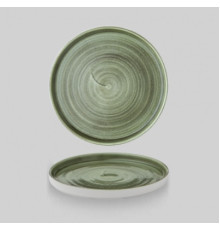 Тарелка мелкая d21см h2см с прямым бортом, Chefs Plate, Stonecast Patina Burnished Green PABGWP211