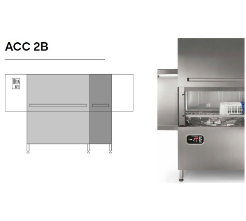 МАШИНА Д/МОЙКИ ЯЩИКОВ COMENDA ACC2B LR/УВЕЛ. ПРОЕМ/ДОП. МОЩ./ДОЗАТОРЫ