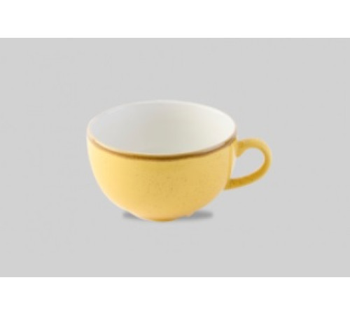 Чашка Cappuccino 340мл Stonecast, цвет Mustard Seed Yellow SMSSCB281