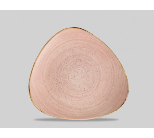 Тарелка треугольная 22,9см Stonecast Raw Terracotta SRTETR9 1