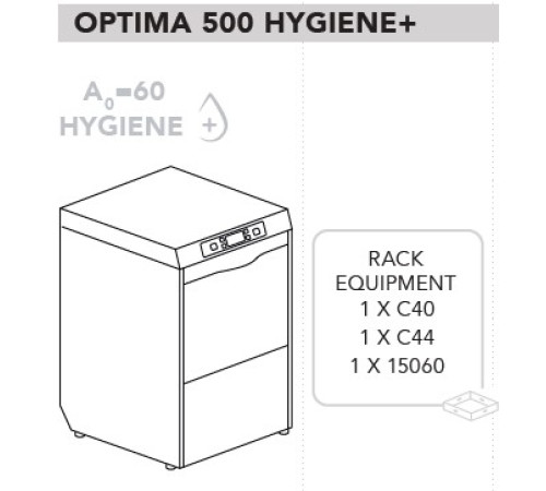 МАШИНА ПОСУДОМОЕЧНАЯ DIHR OPTIMA 500 H+