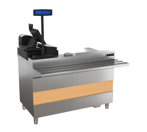 ПРИЛАВОК КАССОВЫЙ С ПОДЛОКОТНИКОМ KAYMAN PRESTO ПК-1120-02