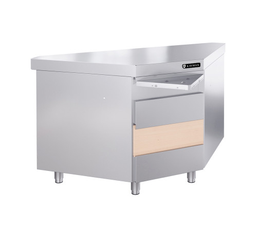 ПРИЛАВОК НЕЙТРАЛЬНЫЙ KAYMAN PRESTO ПНВШ-90-02 ВНЕШНИЙ УГЛОВОЙ