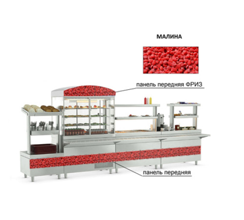 ПАНЕЛЬ ПЕРЕДНЯЯ ДЛЯ ФРИЗА KAYMAN PRESTO (1500ММ) - МАЛИНА