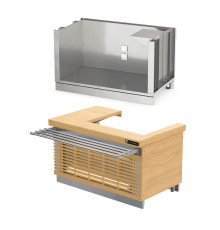 ПРИЛАВОК КАССОВЫЙ С ПОДЛОКОТНИКОМ KAYMAN GUSTO ПК-1370-02 (ЛЕВЫЙ/ПРАВЫЙ)