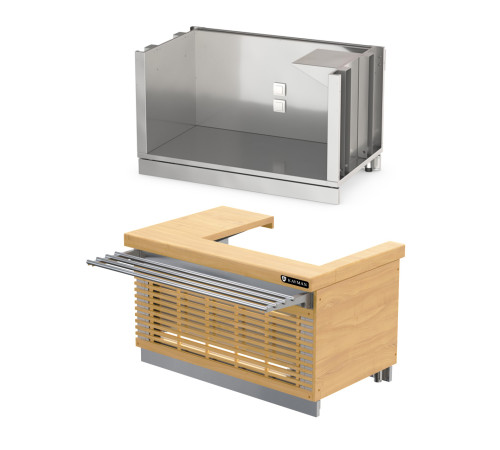 ПРИЛАВОК КАССОВЫЙ С ПОДЛОКОТНИКОМ KAYMAN GUSTO ПК-1370-02 (ЛЕВЫЙ/ПРАВЫЙ)