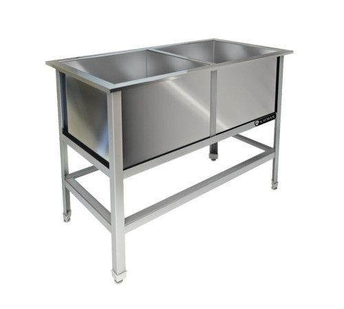 ВАННА МОЕЧНАЯ СВАРНАЯ KAYMAN ВМ-412/430 С ОТВЕРСТИЕМ ПО ЦЕНТРУ ЕМКОСТИ