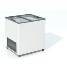 ЛАРЬ МОРОЗИЛЬНЫЙ FROSTOR F 215 С ПРЯМОЕ СТЕКЛО СЕРЫЙ (ПРОПАН)