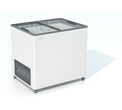ЛАРЬ МОРОЗИЛЬНЫЙ FROSTOR F 250 С ПРЯМОЕ СТЕКЛО СЕРЫЙ (ПРОПАН)